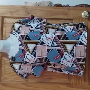 Geometric Patterned Women's Top